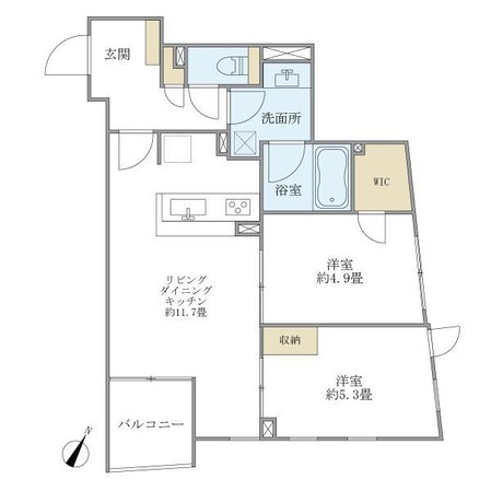 HTピア赤坂の物件間取画像